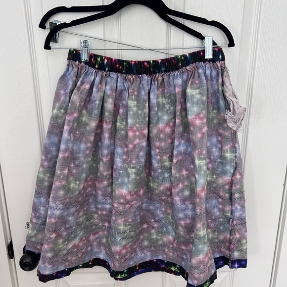 Girls Multicolor Starry Night Indigenous Ribbon Skirt - Picture 7 of 7